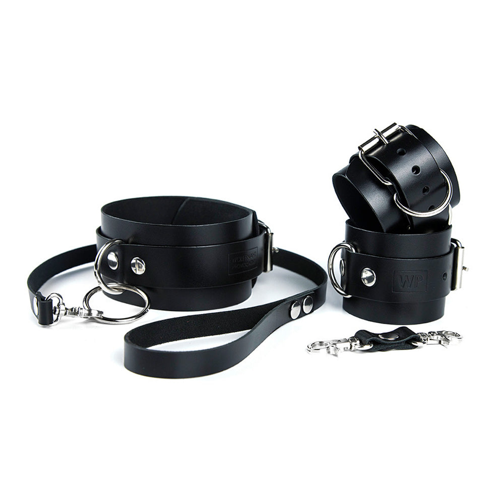 leather BDSM bondage set